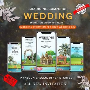 Bollywood Style Wedding Invitation SCl994