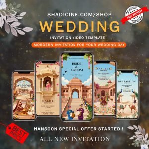 Rajasthani Wedding Invitation SCR602