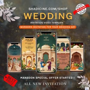 Rajasthani Wedding Invitation SCR603