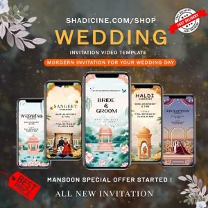 Bollywood Style Wedding Invitation SCl995